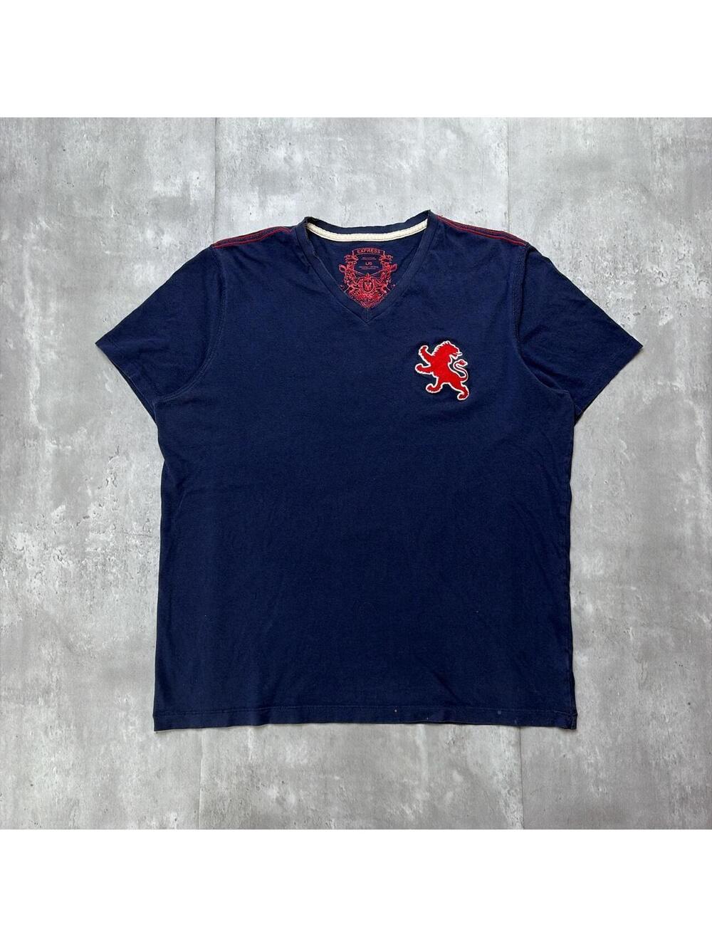 Y2K Navy Express Grunge Gothic Skater T-Shirt